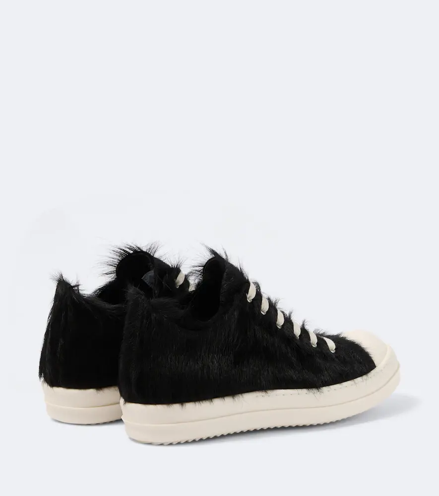 Rick Owens Low Sneaks calf hair sneakers | Thumbnail 3