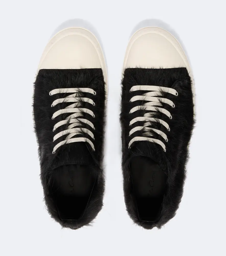 Rick Owens Low Sneaks calf hair sneakers | Thumbnail 5