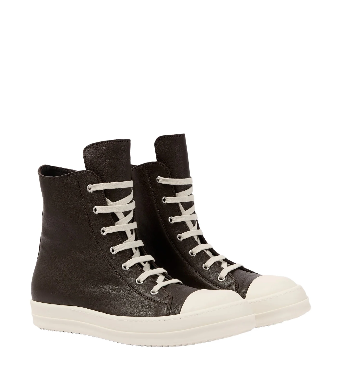 Rick Owens Temple leather high-top sneakers