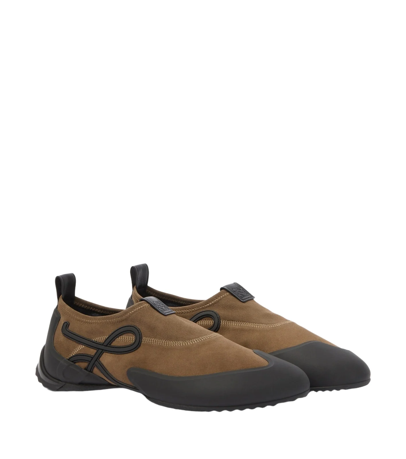 Loewe Grip Aqua suede slip-on shoes