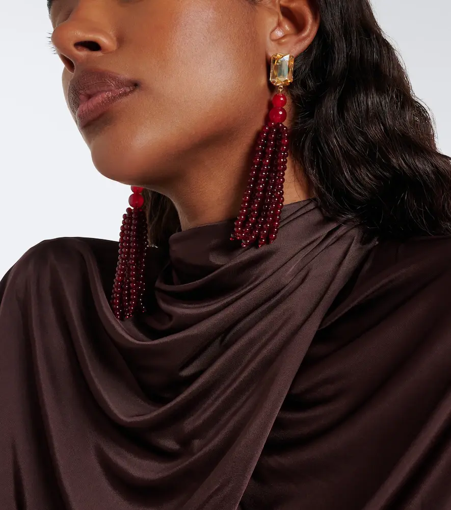 Jennifer Behr Beaded drop earrings | Thumbnail 5
