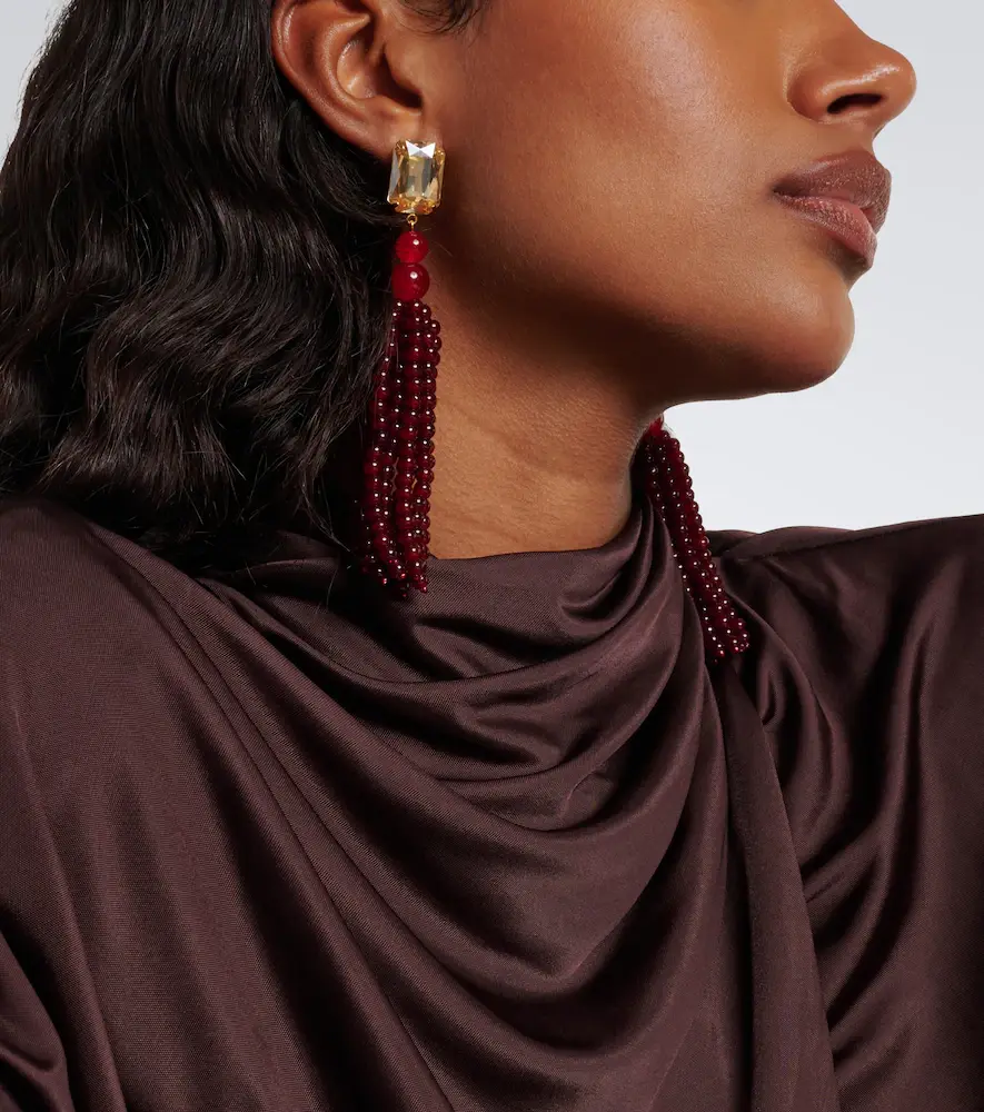 Jennifer Behr Beaded drop earrings | Thumbnail 6