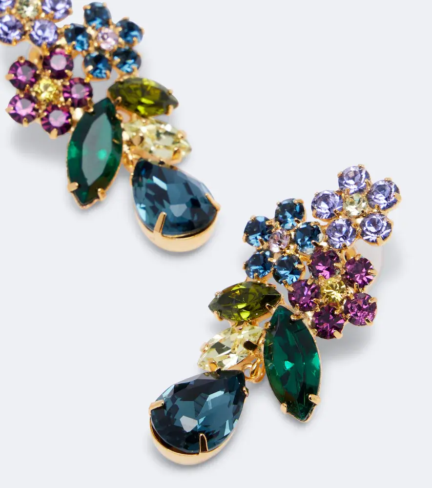 Jennifer Behr Bouquet embellished drop earrings | Thumbnail 4