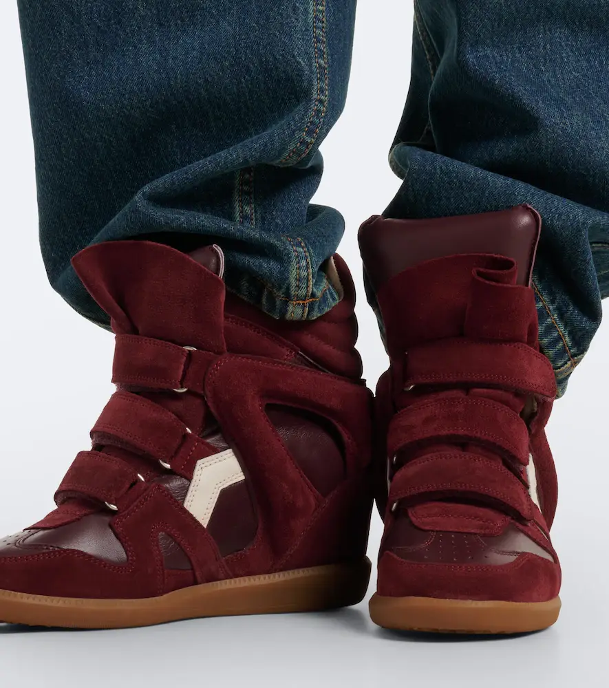 Isabel Marant Bekett leather and suede wedge sneakers | Thumbnail 5 Isabel Marant Bekett leather and suede wedge sneakers | Thumbnail 5