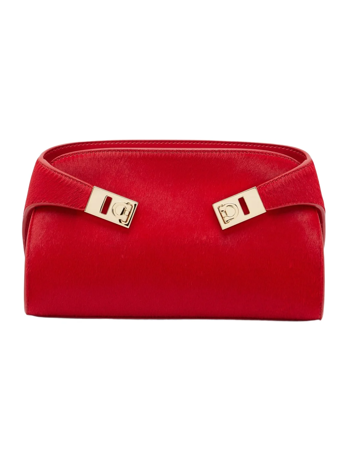 Hug Small calf hair clutch