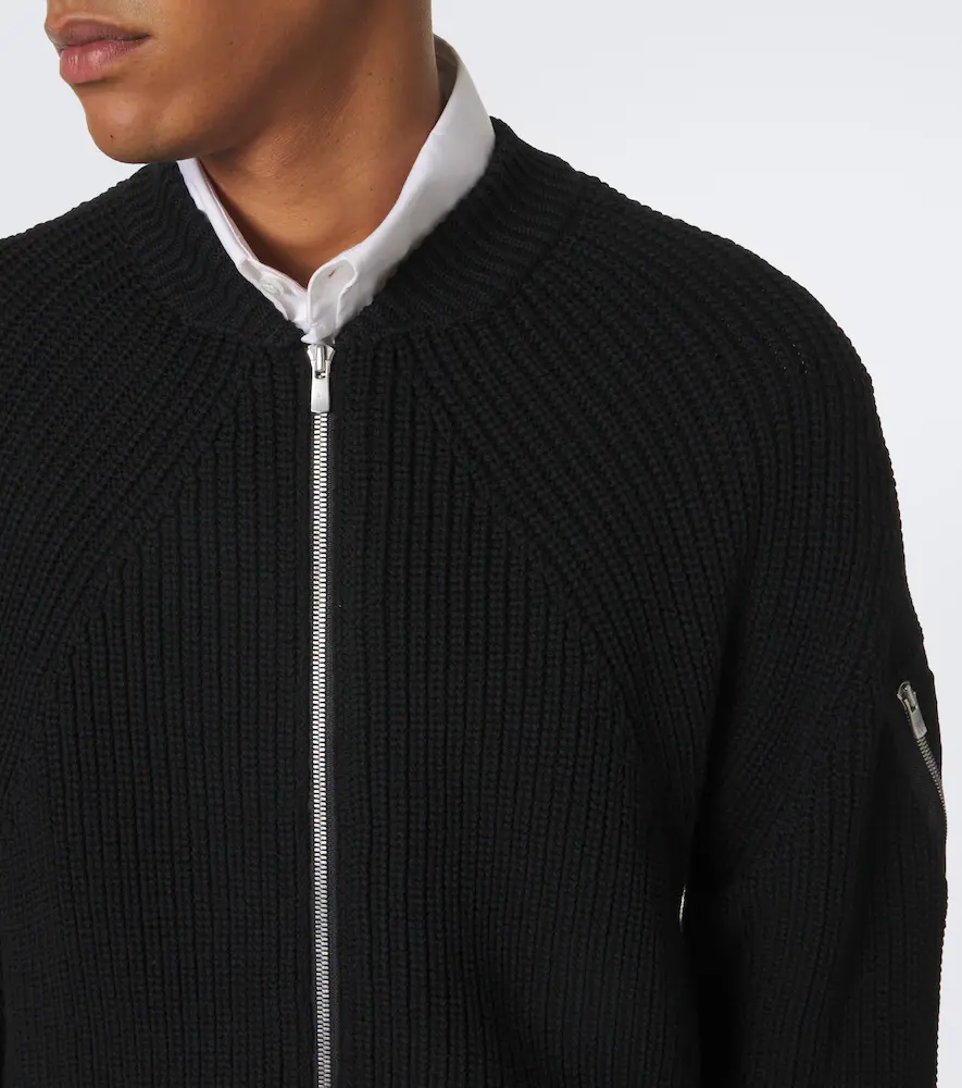 COMME des GARCONS HOMME Comme des Garçons Homme Wool zip-up cardigan | Thumbnail 5