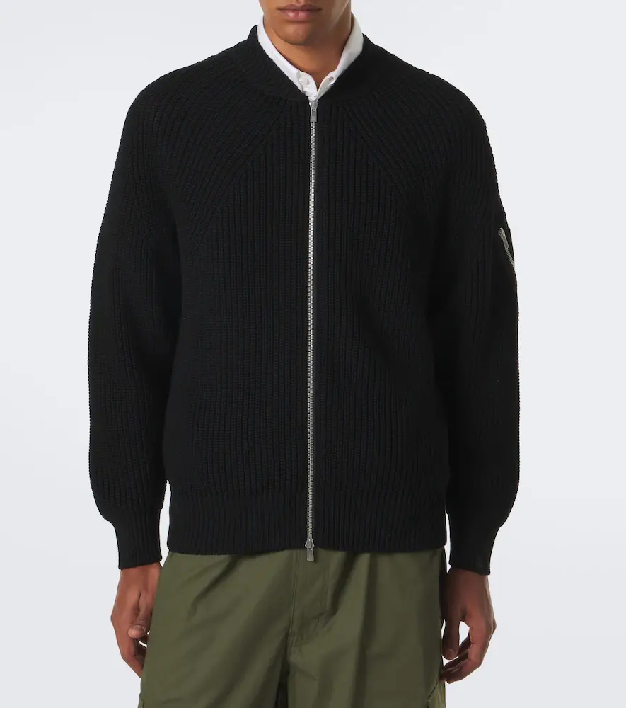 COMME des GARCONS HOMME Comme des Garçons Homme Wool zip-up cardigan | Thumbnail 6
