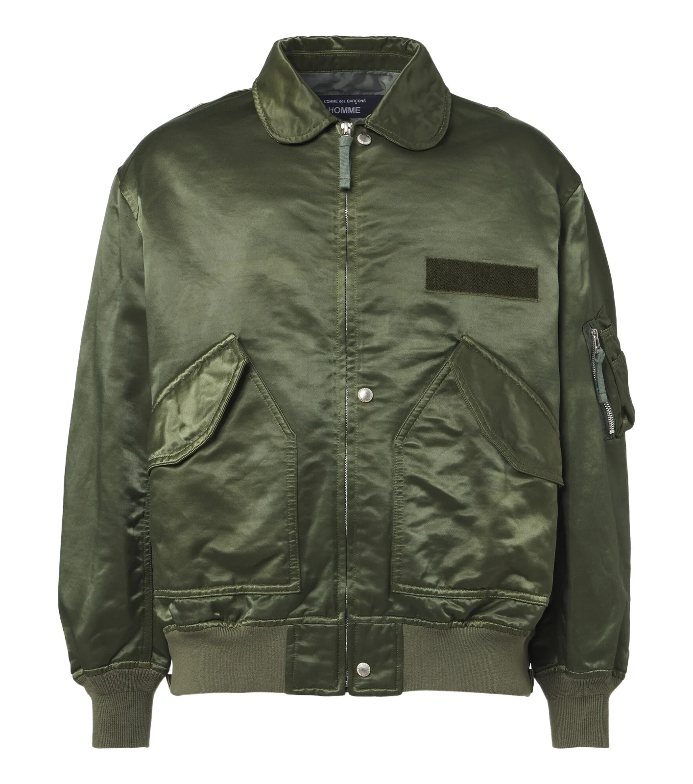 Comme des Garçons Homme Cotton-blend twill bomber jacket Comme des Garçons Homme Cotton-blend twill bomber jacket