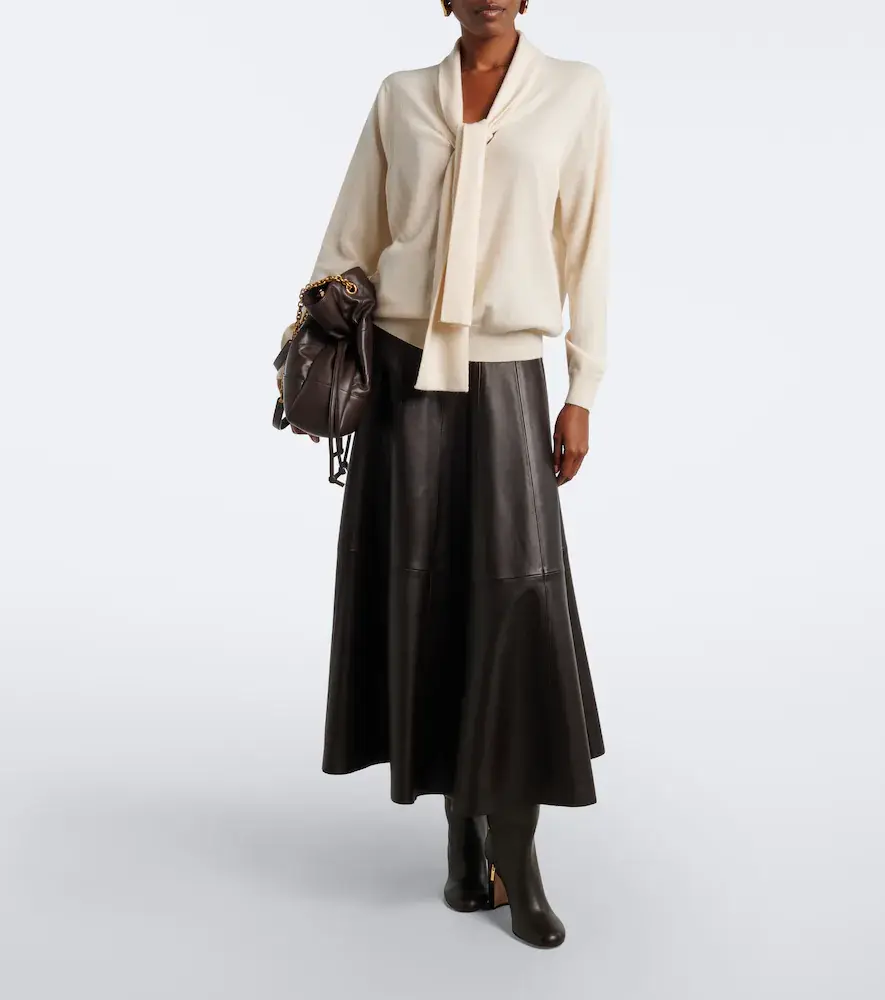 Jardin des Orangers Tie-neck wool and cashmere sweater | Thumbnail 2 Jardin des Orangers Tie-neck wool and cashmere sweater | Thumbnail 2