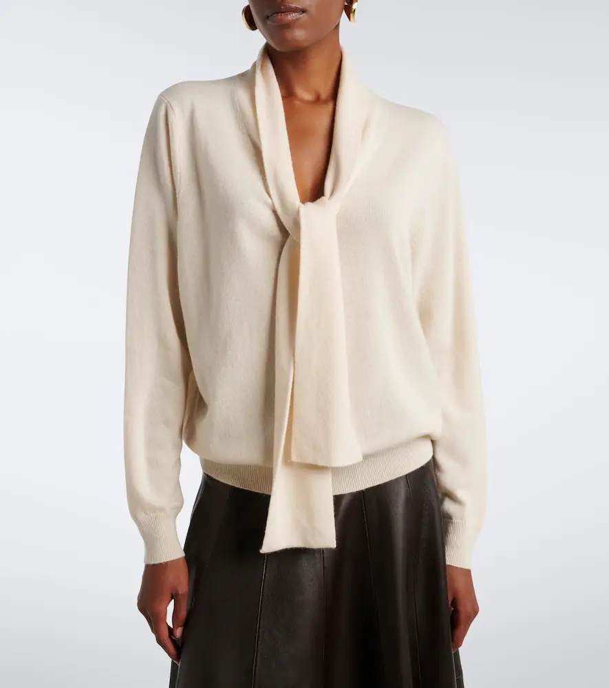 Jardin des Orangers Tie-neck wool and cashmere sweater | Thumbnail 4 Jardin des Orangers Tie-neck wool and cashmere sweater | Thumbnail 4