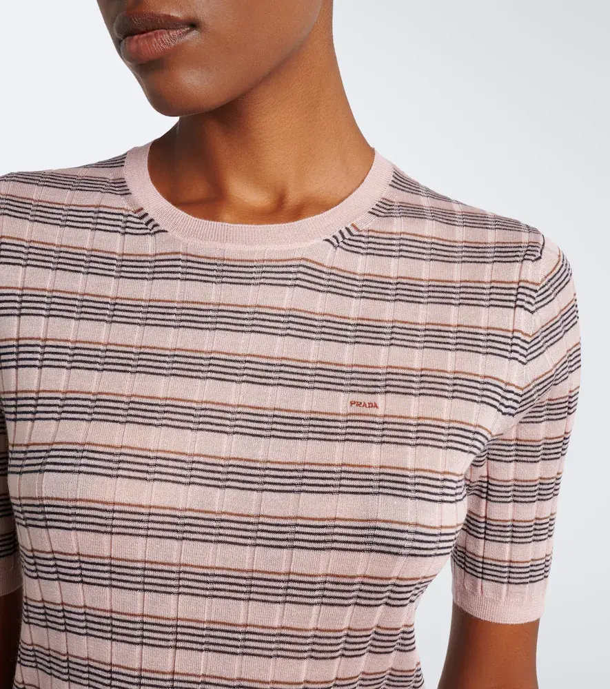 Prada Striped cashmere and silk sweater | Thumbnail 6 Prada Striped cashmere and silk sweater | Thumbnail 6