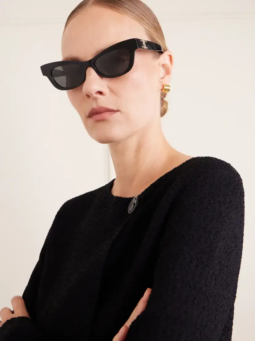 CELINE Eyewear Triomphe Cat-eye Acetate Sunglasses | Thumbnail 2 CELINE Eyewear Triomphe Cat-eye Acetate Sunglasses | Thumbnail 2