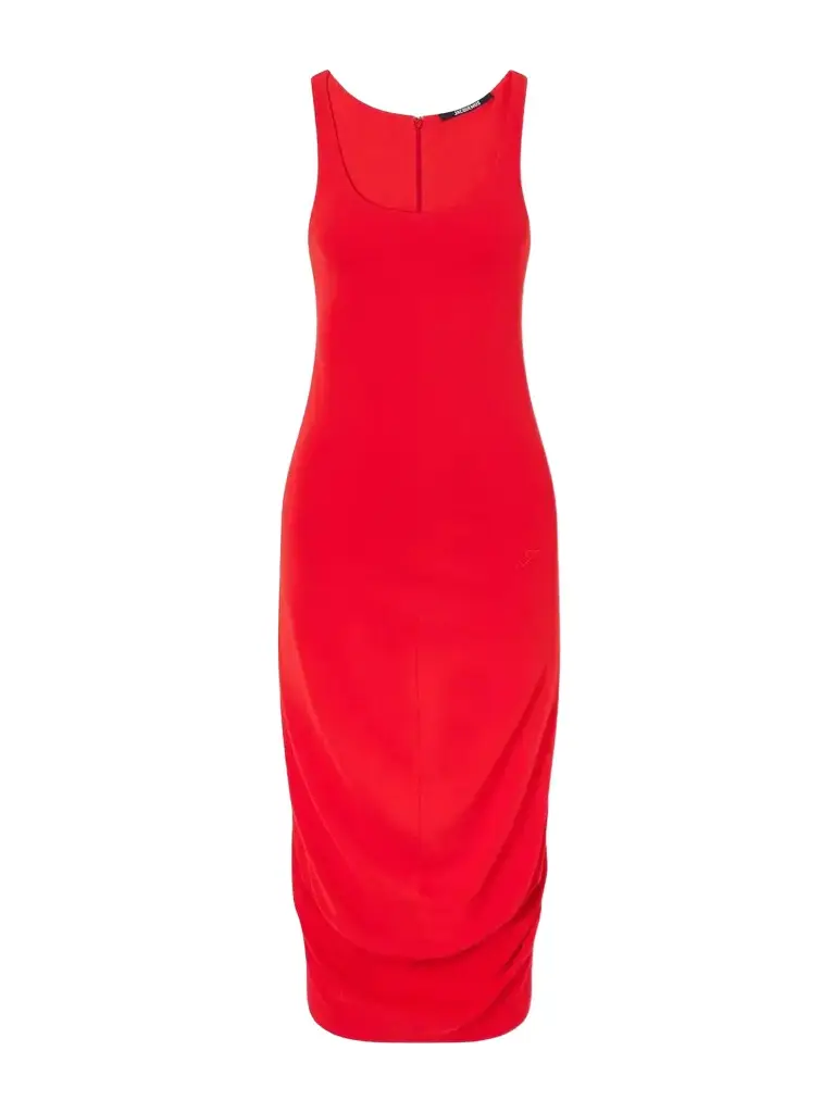 La Robe Regata Embroidered Crepe Midi Dress