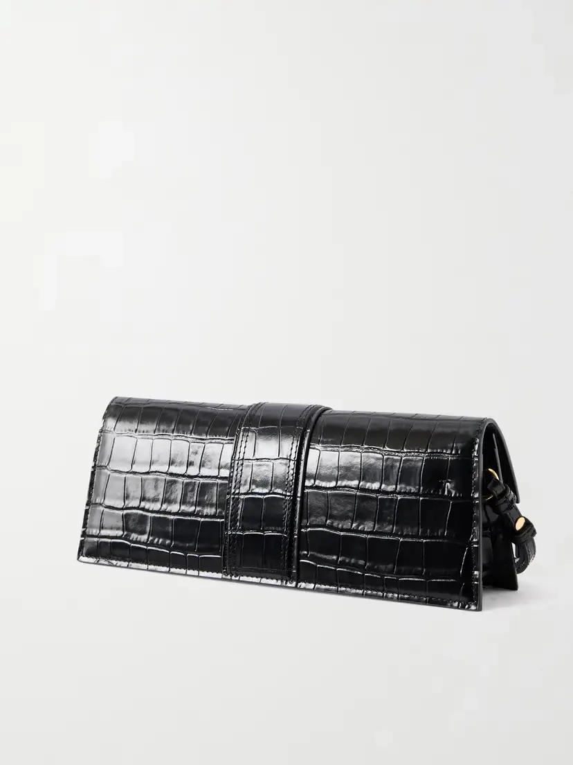 Jacquemus La Pochette Bambino Crocodile-effect Leather Clutch | Thumbnail 4 Jacquemus La Pochette Bambino Crocodile-effect Leather Clutch | Thumbnail 4