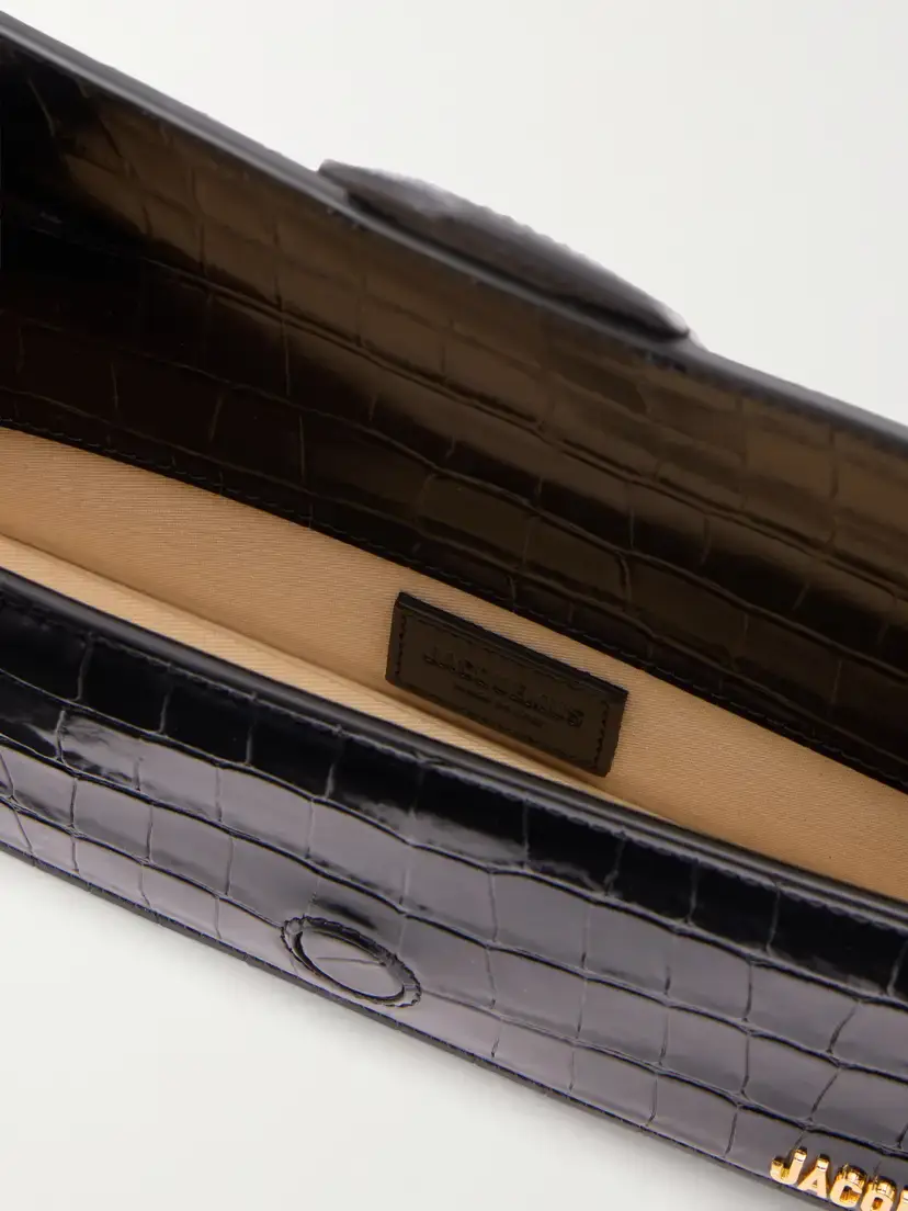 Jacquemus La Pochette Bambino Crocodile-effect Leather Clutch | Thumbnail 6 Jacquemus La Pochette Bambino Crocodile-effect Leather Clutch | Thumbnail 6
