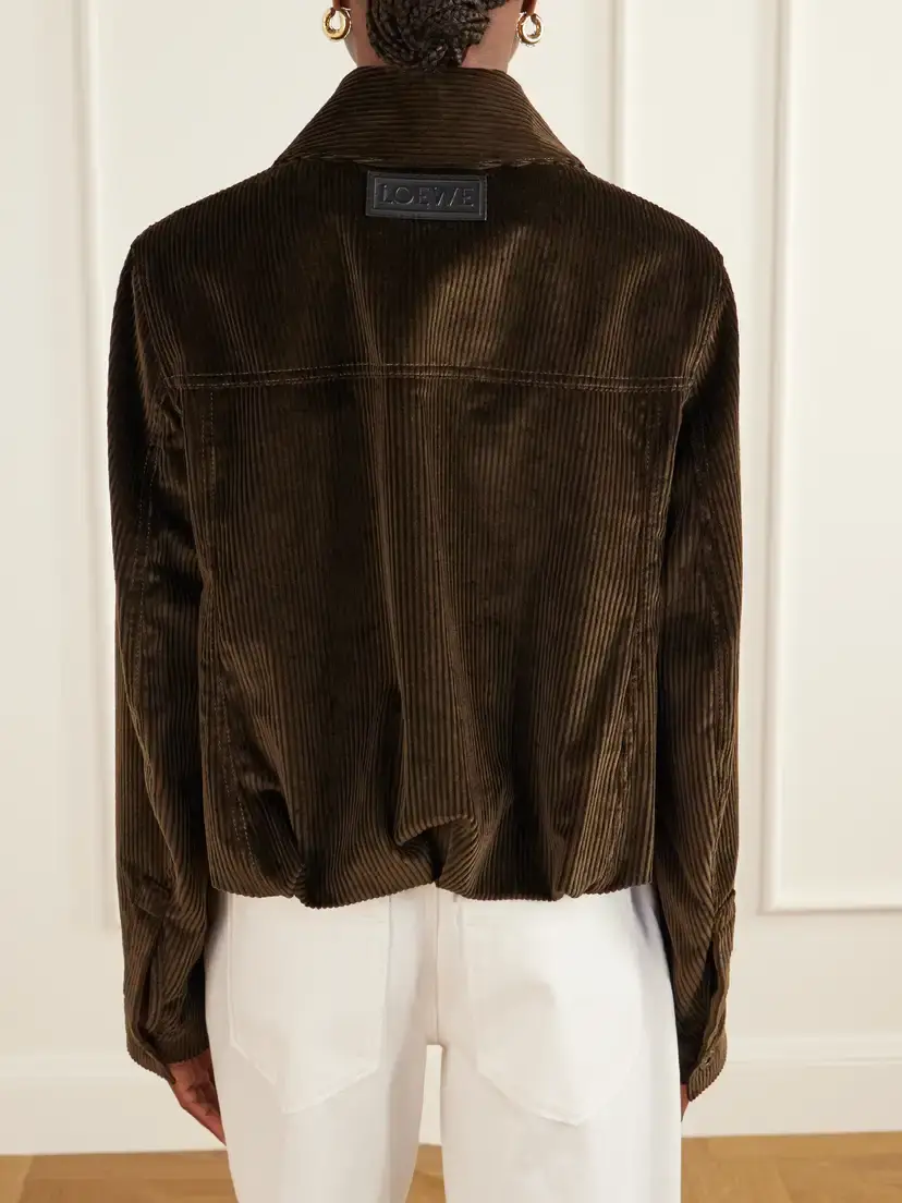 Loewe Balloon Gathered Cotton-corduroy Jacket | Thumbnail 4 Loewe Balloon Gathered Cotton-corduroy Jacket | Thumbnail 4