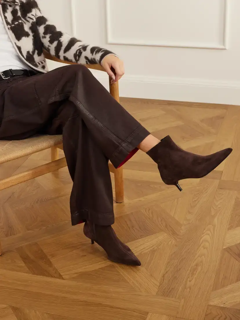 Staud Sebastian Suede Ankle Boots | Thumbnail 2 Staud Sebastian Suede Ankle Boots | Thumbnail 2