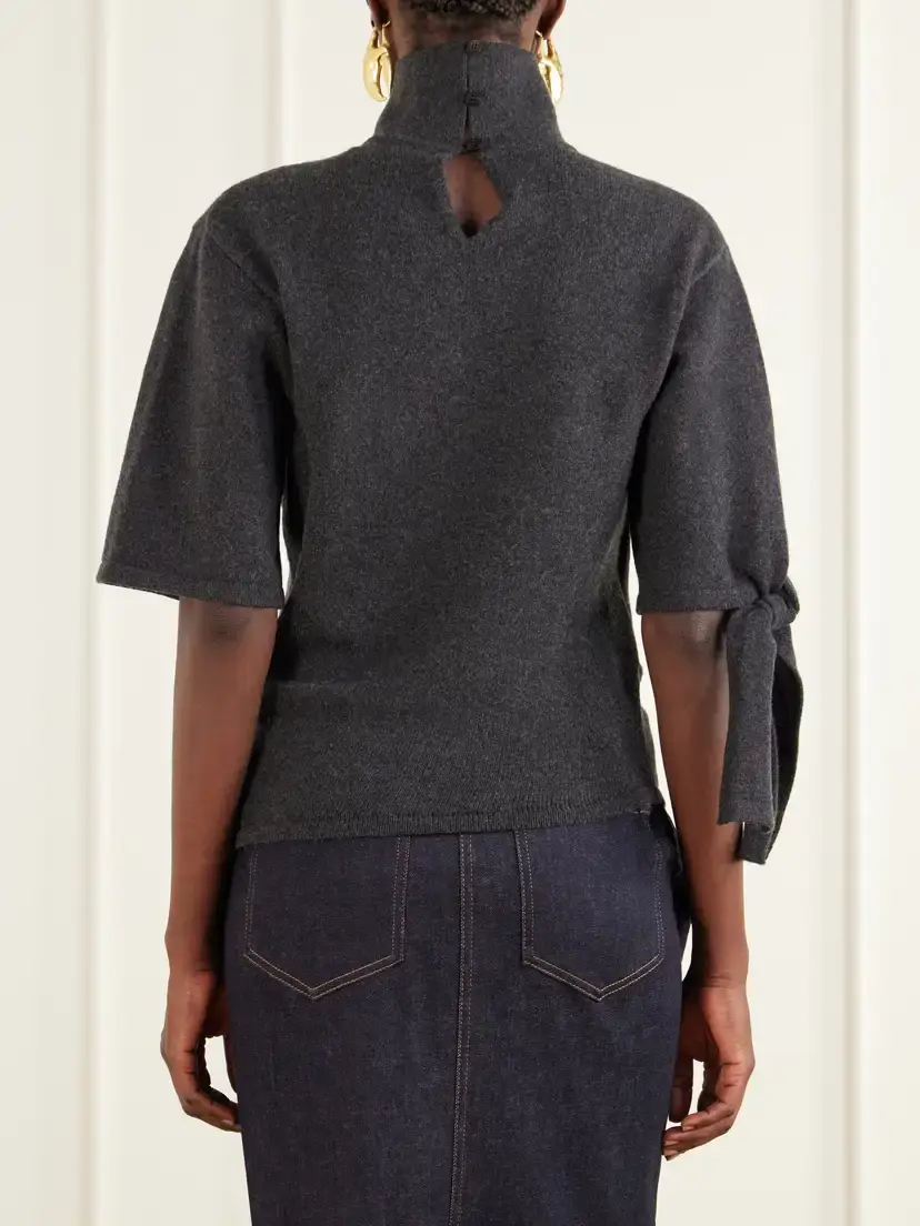 Jacquemus La Maille Fiocco Wool And Cashmere-blend Turtleneck Sweater | Thumbnail 4 Jacquemus La Maille Fiocco Wool And Cashmere-blend Turtleneck Sweater | Thumbnail 4