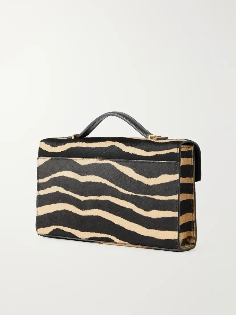 DeMellier The Vancouver Zebra-effect Calf-hair Clutch | Thumbnail 4 DeMellier The Vancouver Zebra-effect Calf-hair Clutch | Thumbnail 4