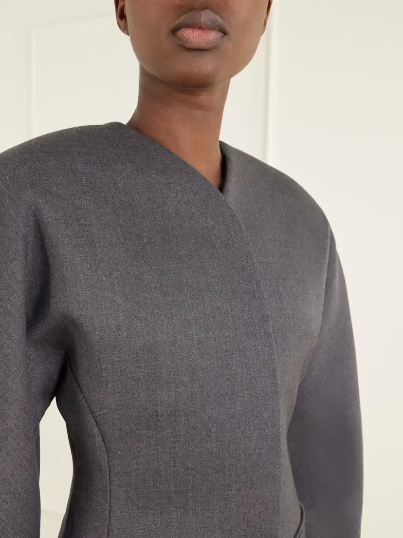 Jacquemus La Veste Ovalo Drill Blazer | Thumbnail 4 Jacquemus La Veste Ovalo Drill Blazer | Thumbnail 4