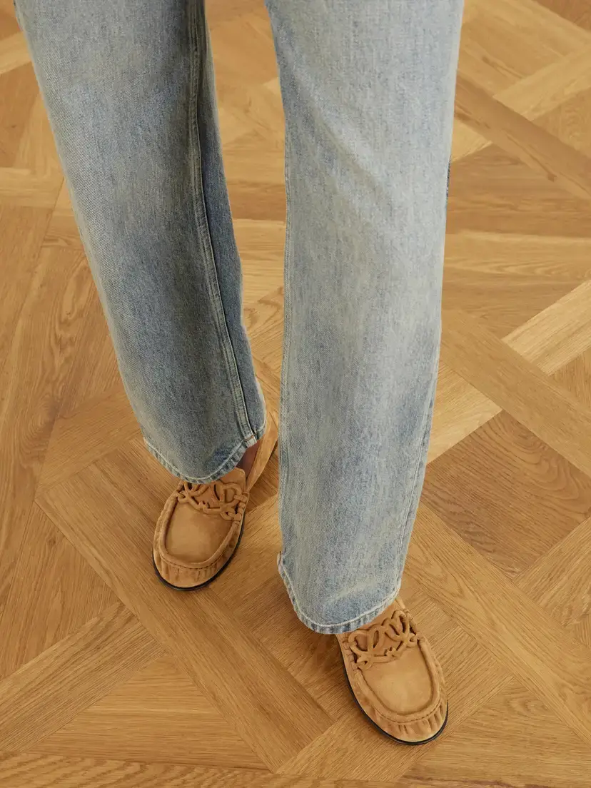 Loewe Double L Suede Loafers | Thumbnail 2 Loewe Double L Suede Loafers | Thumbnail 2