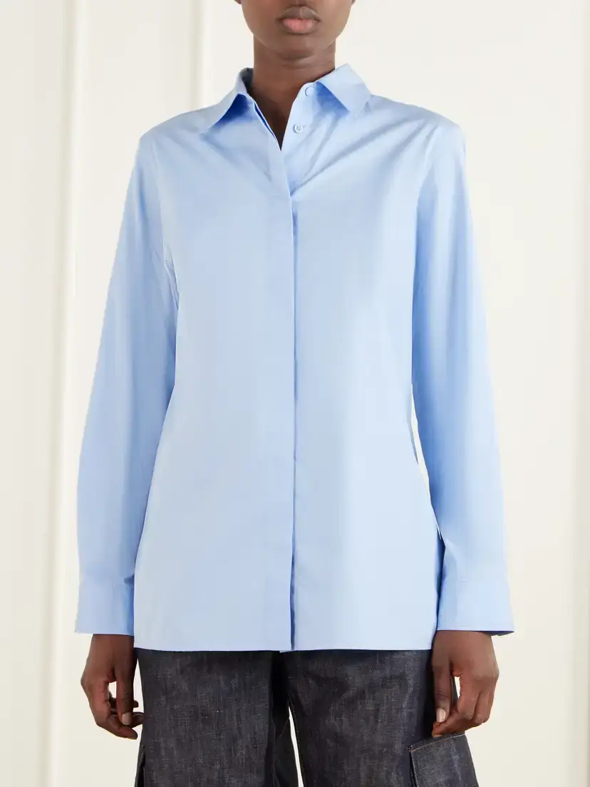 Gabriela Hearst Judie Cotton-poplin Shirt | Thumbnail 3 Gabriela Hearst Judie Cotton-poplin Shirt | Thumbnail 3