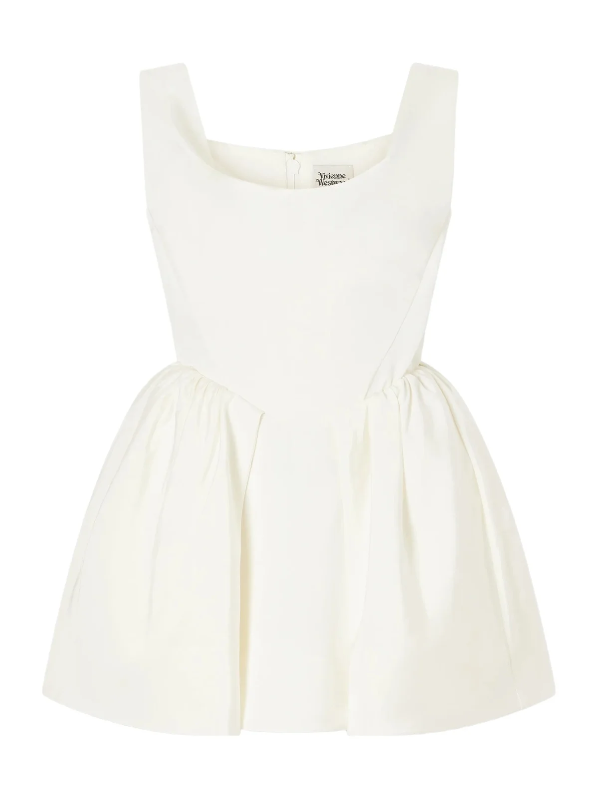 Bagatelle Off-the-shoulder Gathered Duchess Silk-satin Mini Dress