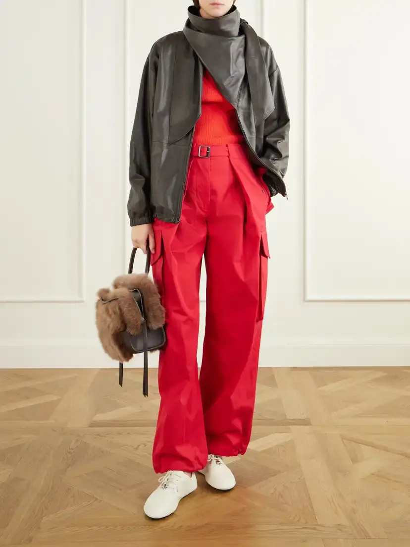 Loewe Amazona 180 Medium Shearling-trimmed Leather Shoulder Bag | Thumbnail 3 Loewe Amazona 180 Medium Shearling-trimmed Leather Shoulder Bag | Thumbnail 3