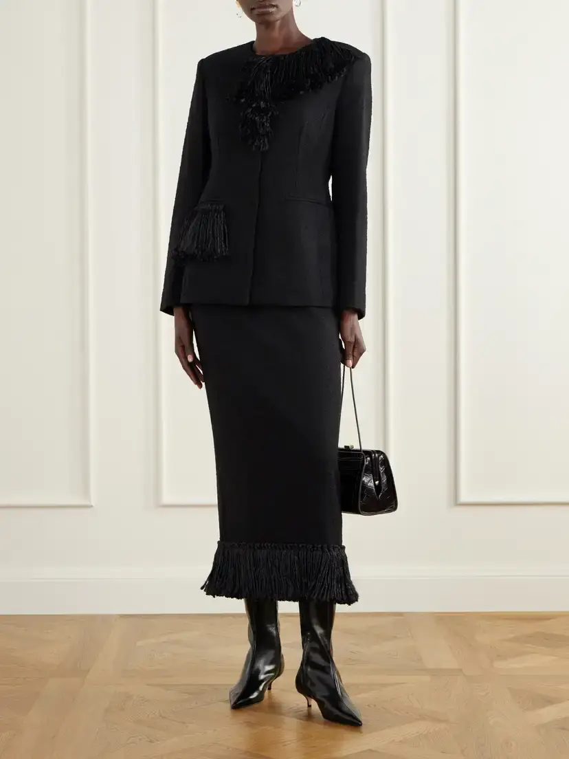 Heirlome Matilde Wool-blend Twill Jacket | Thumbnail 2 Heirlome Matilde Wool-blend Twill Jacket | Thumbnail 2
