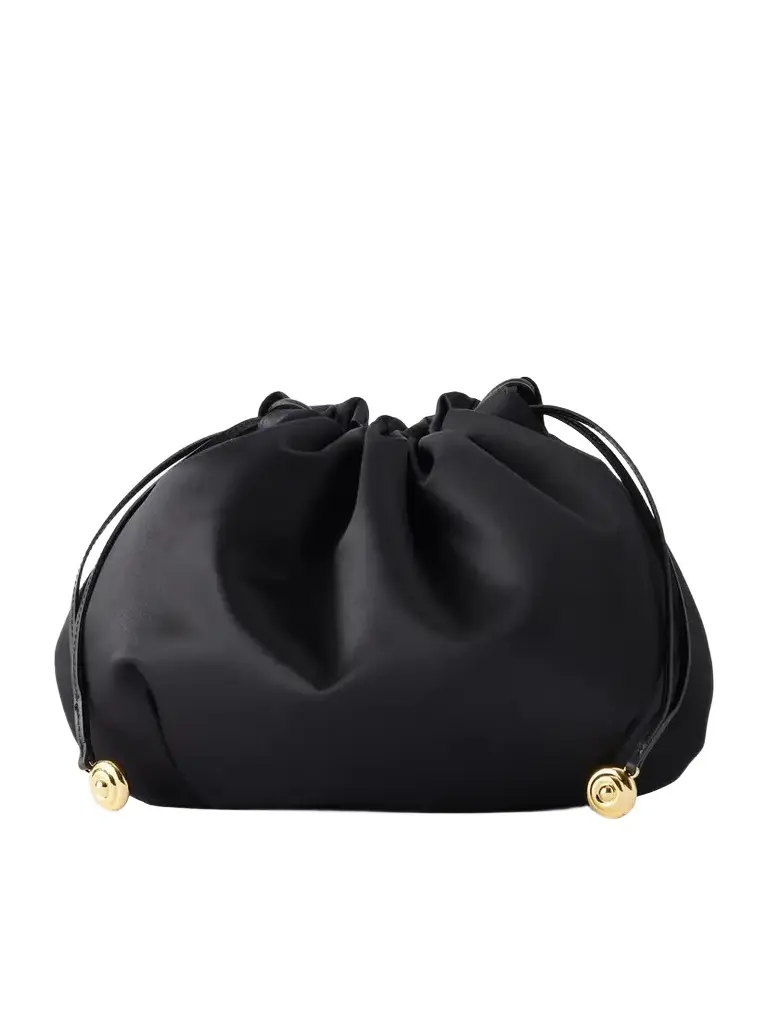 Charm-embellished Satin Clutch Charm-embellished Satin Clutch