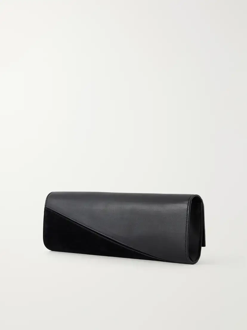 Proenza Schouler Hex Leather And Suede Clutch - Black | Thumbnail 4 Proenza Schouler Hex Leather And Suede Clutch - Black | Thumbnail 4