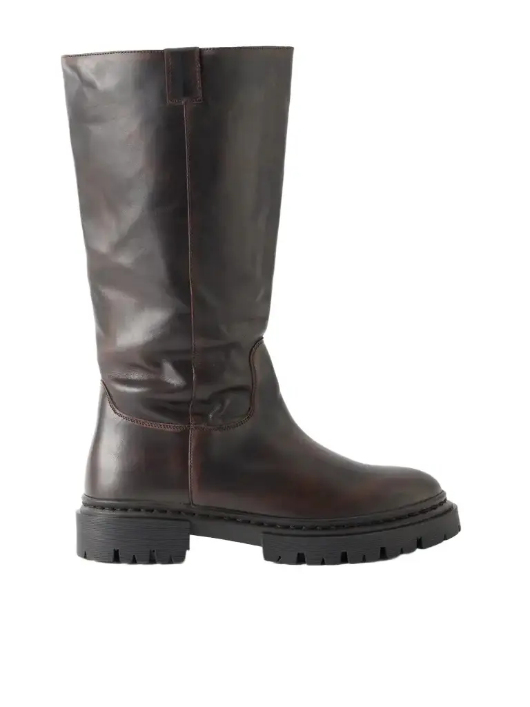 Staud Emmett Leather Knee Boots