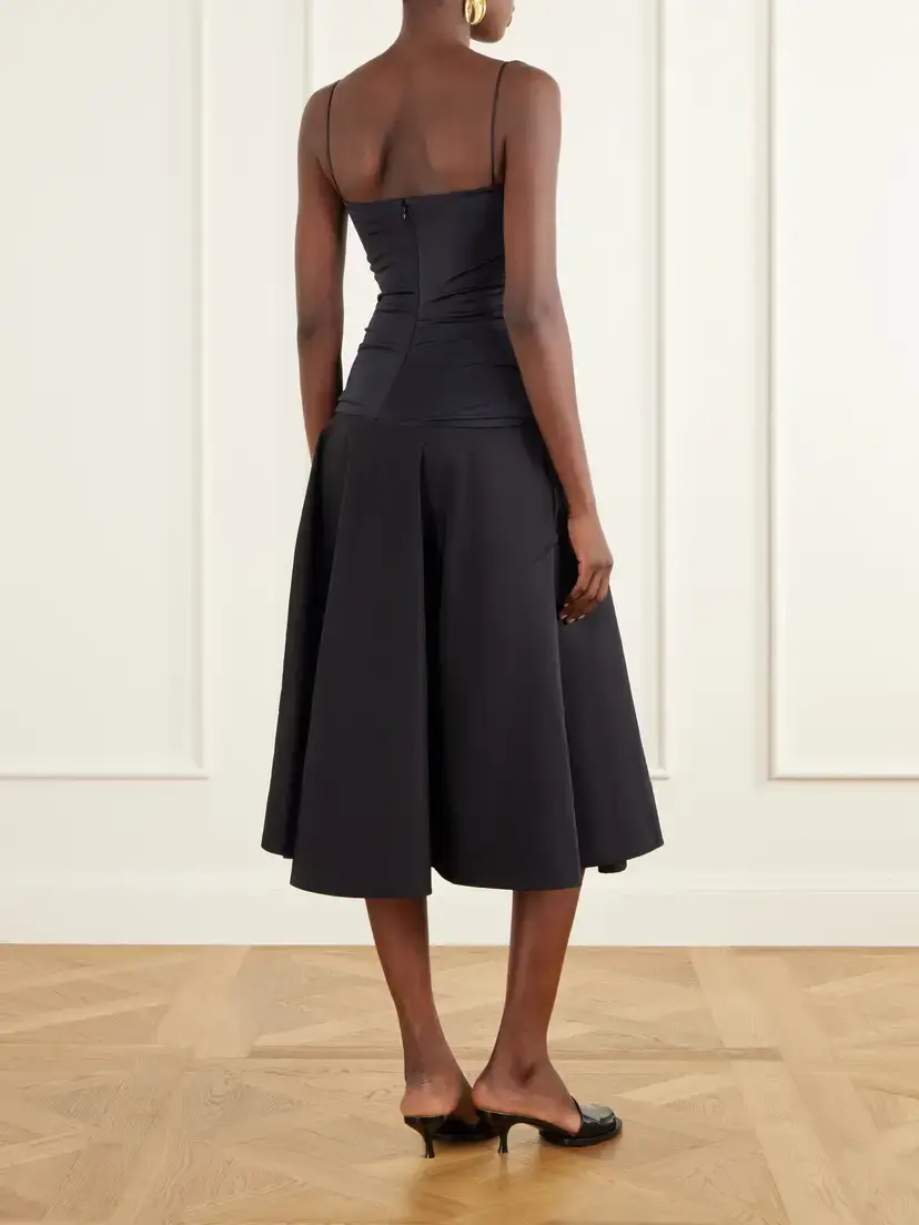 Jacquemus La Robe Paradiso Satin Midi Dress | Thumbnail 3 Jacquemus La Robe Paradiso Satin Midi Dress | Thumbnail 3