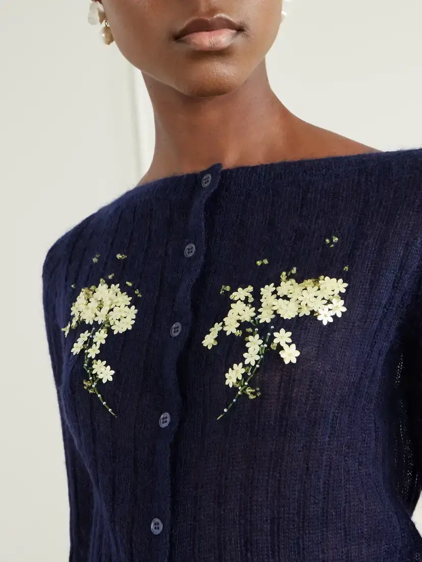 SHUSHU/TONG Embellished Knitted Cardigan | Thumbnail 4 SHUSHU/TONG Embellished Knitted Cardigan | Thumbnail 4