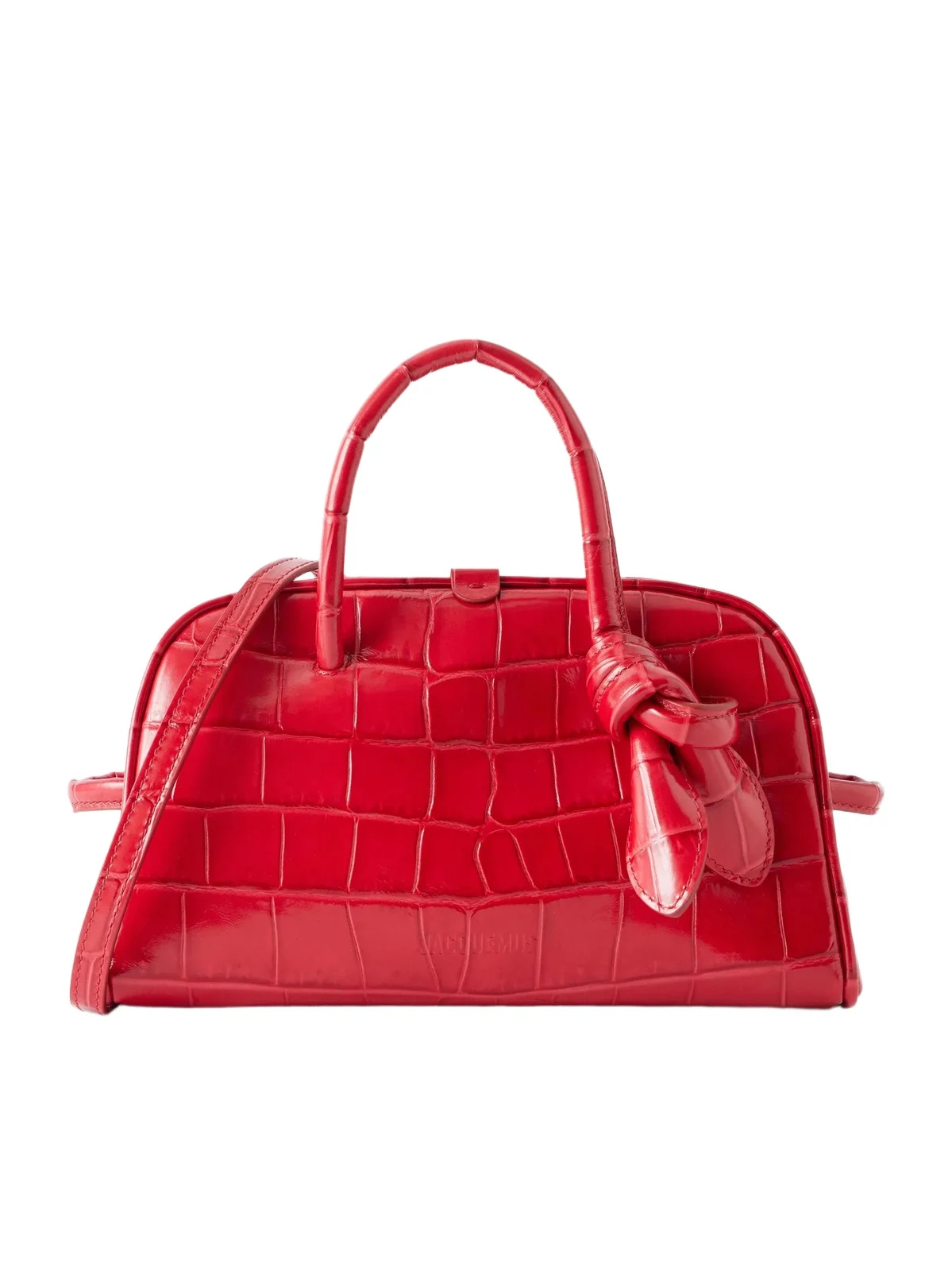 Jacquemus Le Petit Turismo Crocodile-effect Leather Shoulder Bag