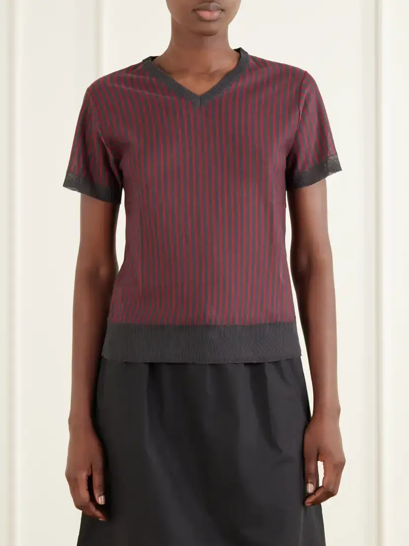 Deiji Studios Cross Neck Knitted T-shirt | Thumbnail 3 Deiji Studios Cross Neck Knitted T-shirt | Thumbnail 3