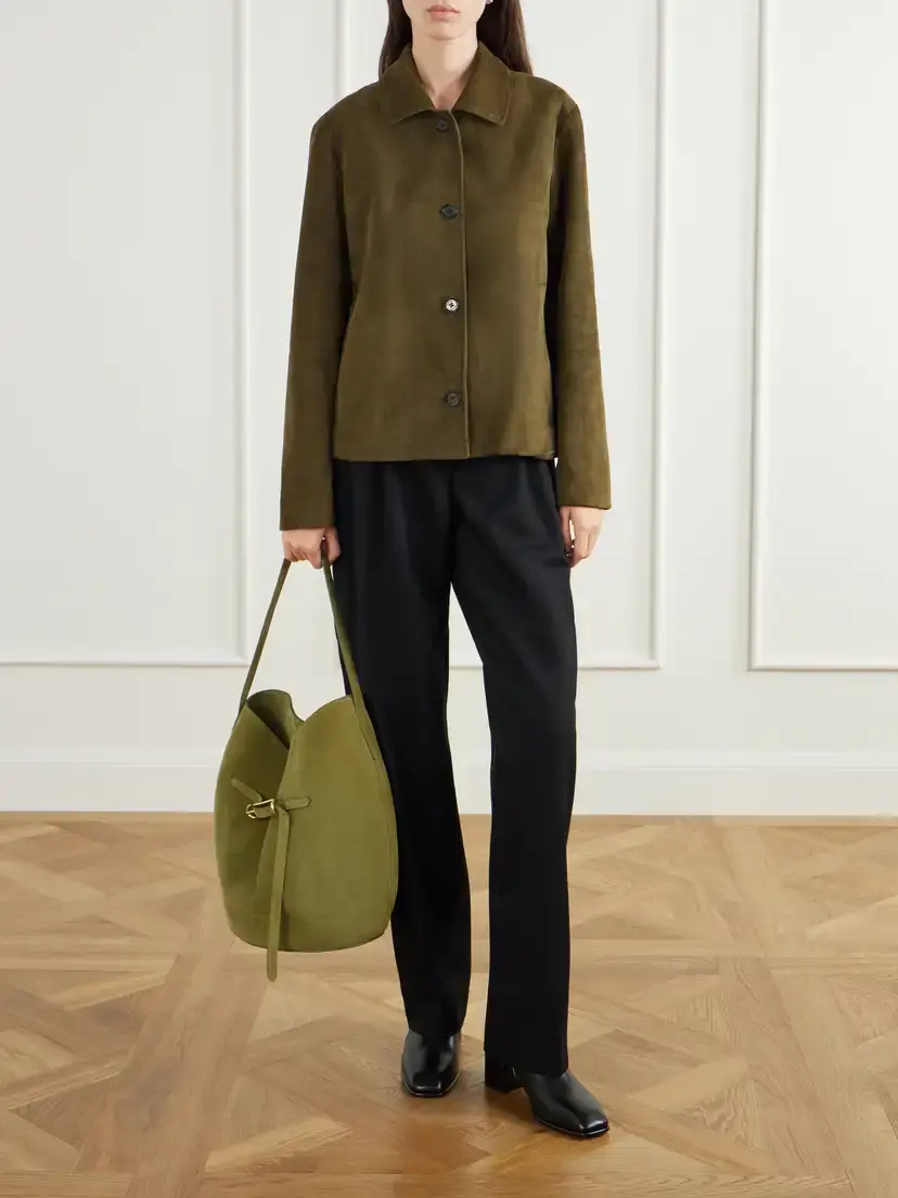 Liffner Belted Bucket Suede Shoulder Bag | Thumbnail 3 Liffner Belted Bucket Suede Shoulder Bag | Thumbnail 3