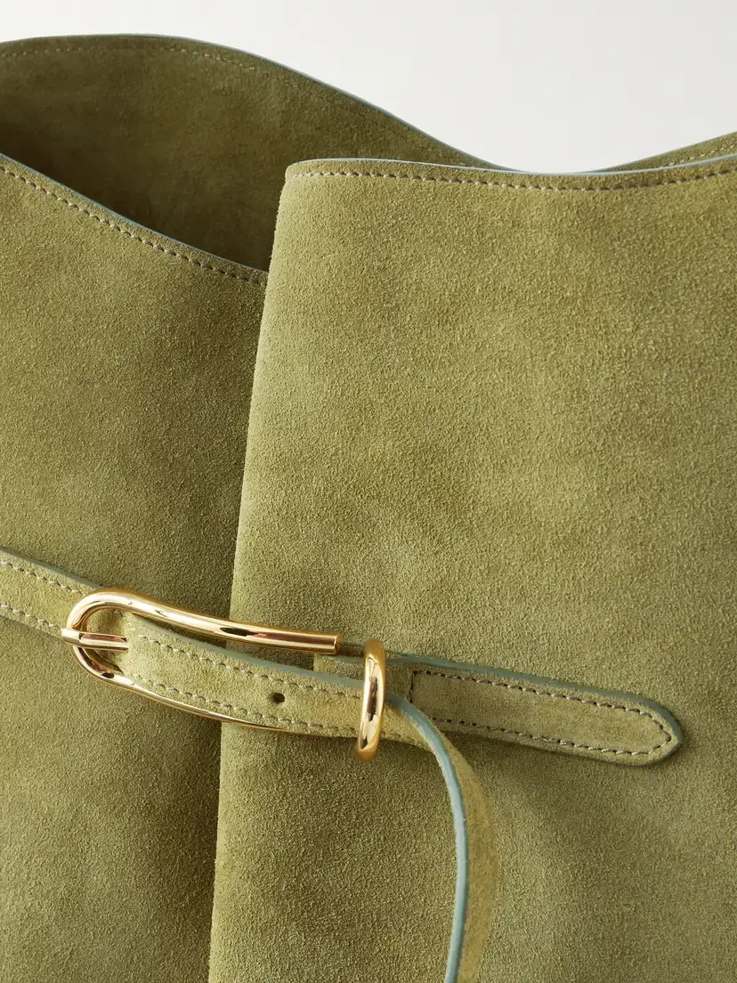 Liffner Belted Bucket Suede Shoulder Bag | Thumbnail 5 Liffner Belted Bucket Suede Shoulder Bag | Thumbnail 5
