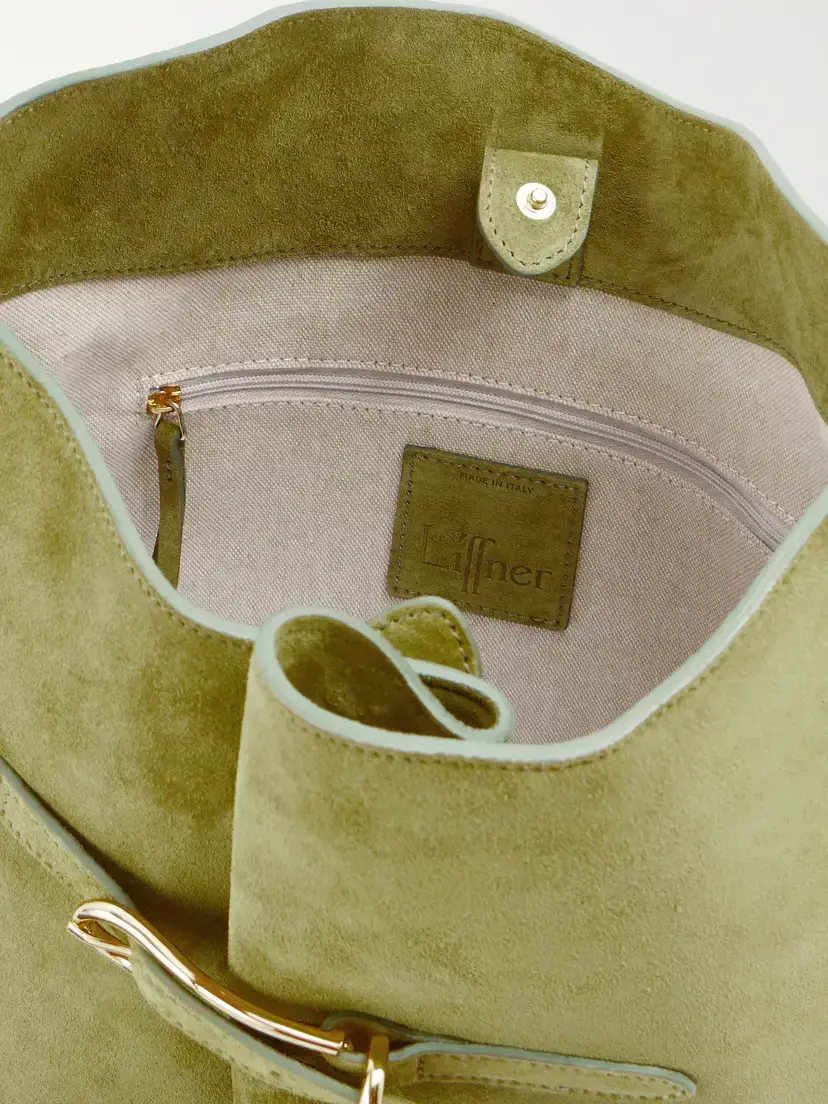Liffner Belted Bucket Suede Shoulder Bag | Thumbnail 6 Liffner Belted Bucket Suede Shoulder Bag | Thumbnail 6