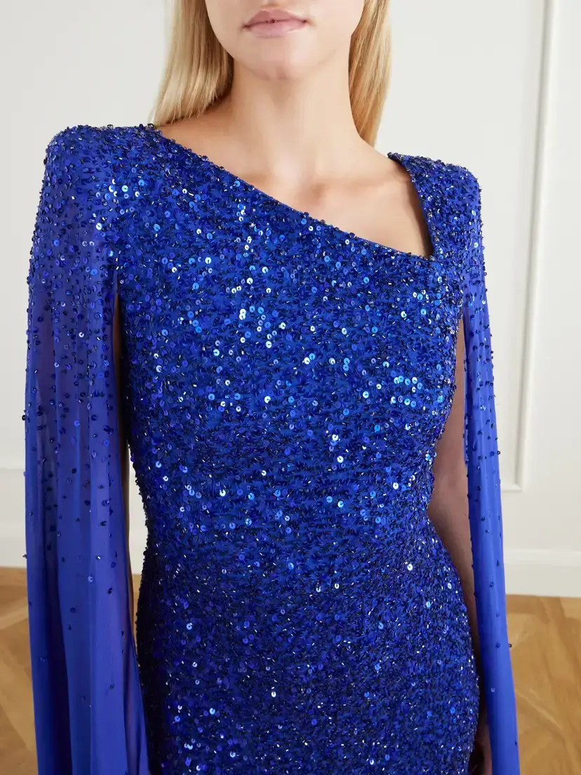 Jenny Packham Twilight Sequin-embellished Gown | Thumbnail 4