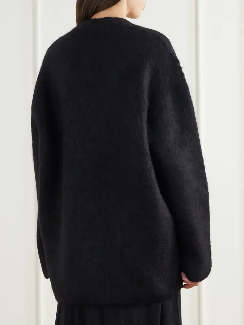 Lauren Manoogian Brushed Alpaca, Pima Cotton And Merino Wool-blend Cardigan | Thumbnail 3