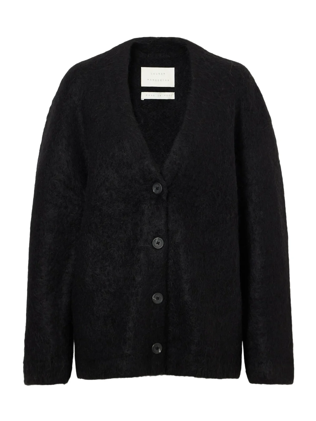 Brushed Alpaca, Pima Cotton And Merino Wool-blend Cardigan