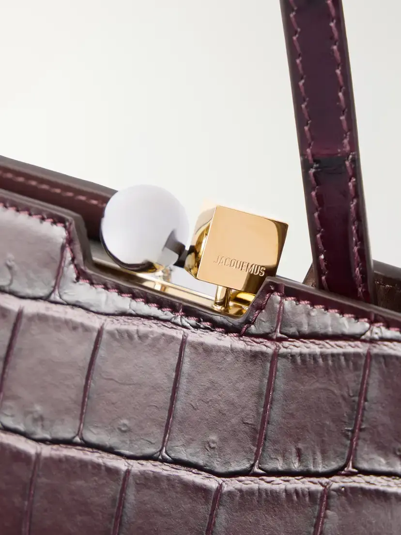 Jacquemus Le Salon Crocodile-effect Leather Tote | Thumbnail 5 Jacquemus Le Salon Crocodile-effect Leather Tote | Thumbnail 5