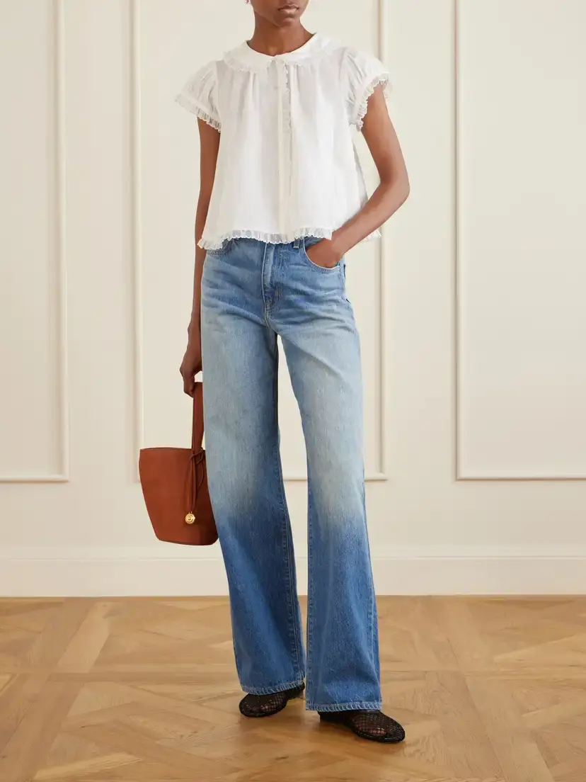 DÔEN Karina Ruffled Ramie Blouse | Thumbnail 2 DÔEN Karina Ruffled Ramie Blouse | Thumbnail 2