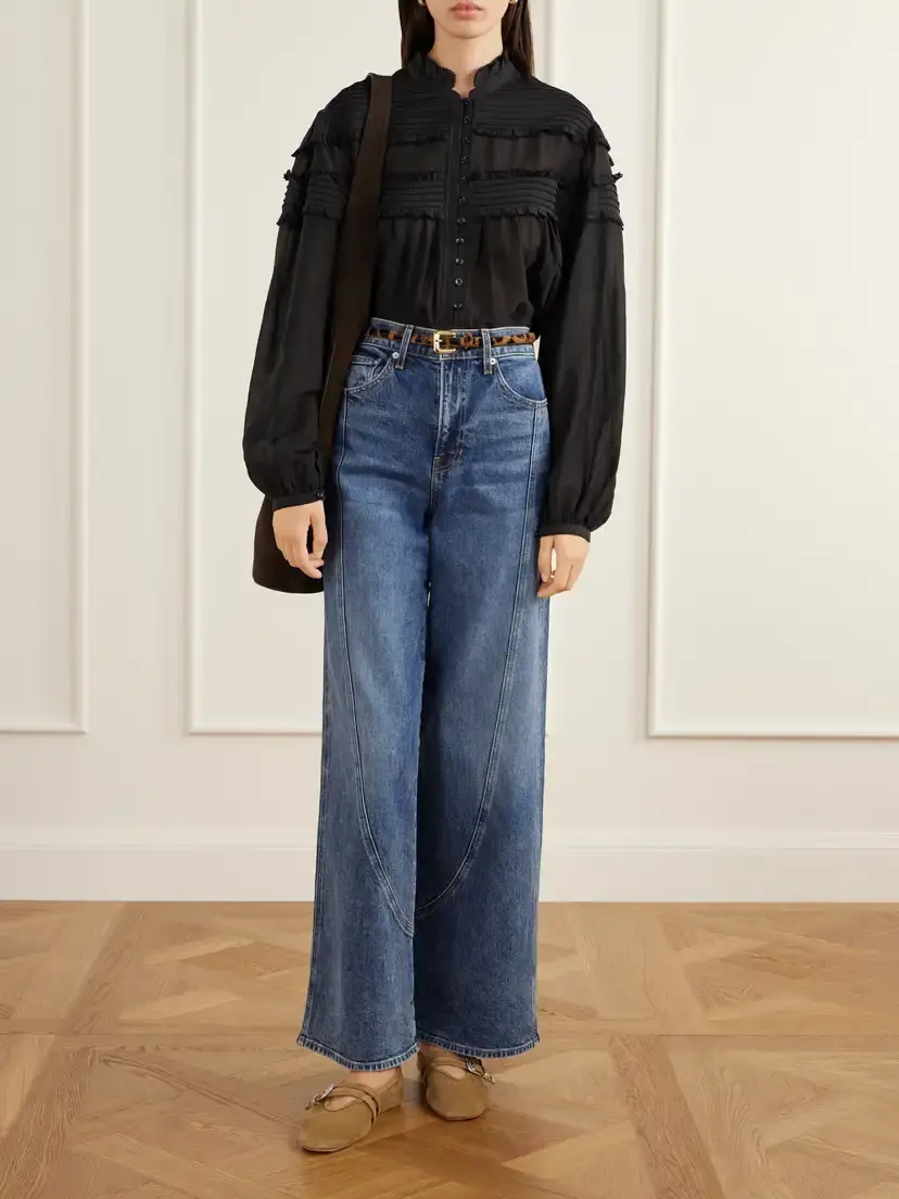 Veronica Beard Taylor Mid-rise Wide-leg Jeans | Thumbnail 2 Veronica Beard Taylor Mid-rise Wide-leg Jeans | Thumbnail 2