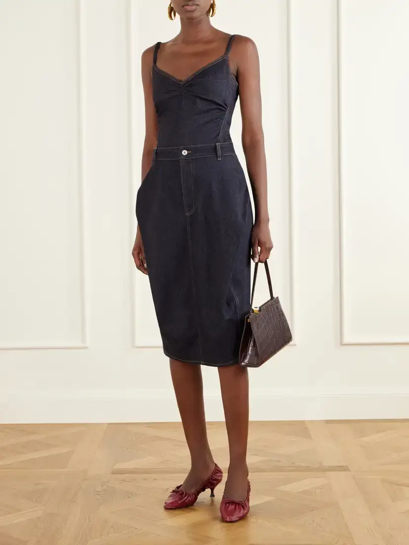 Jacquemus Le Haut De-nimes Cotton And Cashmere-blend Denim Cami | Thumbnail 2 Jacquemus Le Haut De-nimes Cotton And Cashmere-blend Denim Cami | Thumbnail 2