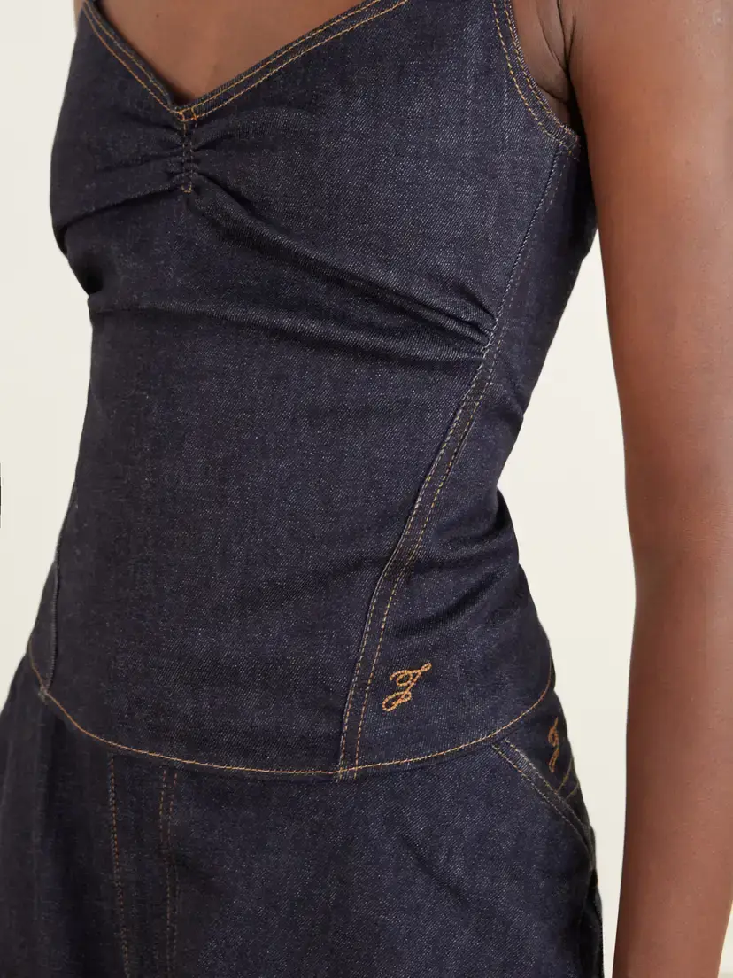 Jacquemus Le Haut De-nimes Cotton And Cashmere-blend Denim Cami | Thumbnail 5 Jacquemus Le Haut De-nimes Cotton And Cashmere-blend Denim Cami | Thumbnail 5