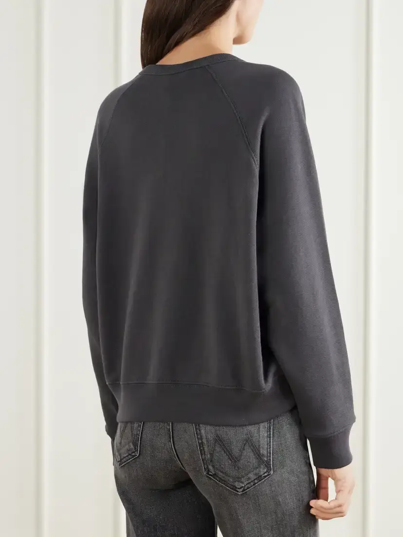 Mother The Concert Printed Cotton Sweatshirt | Thumbnail 4