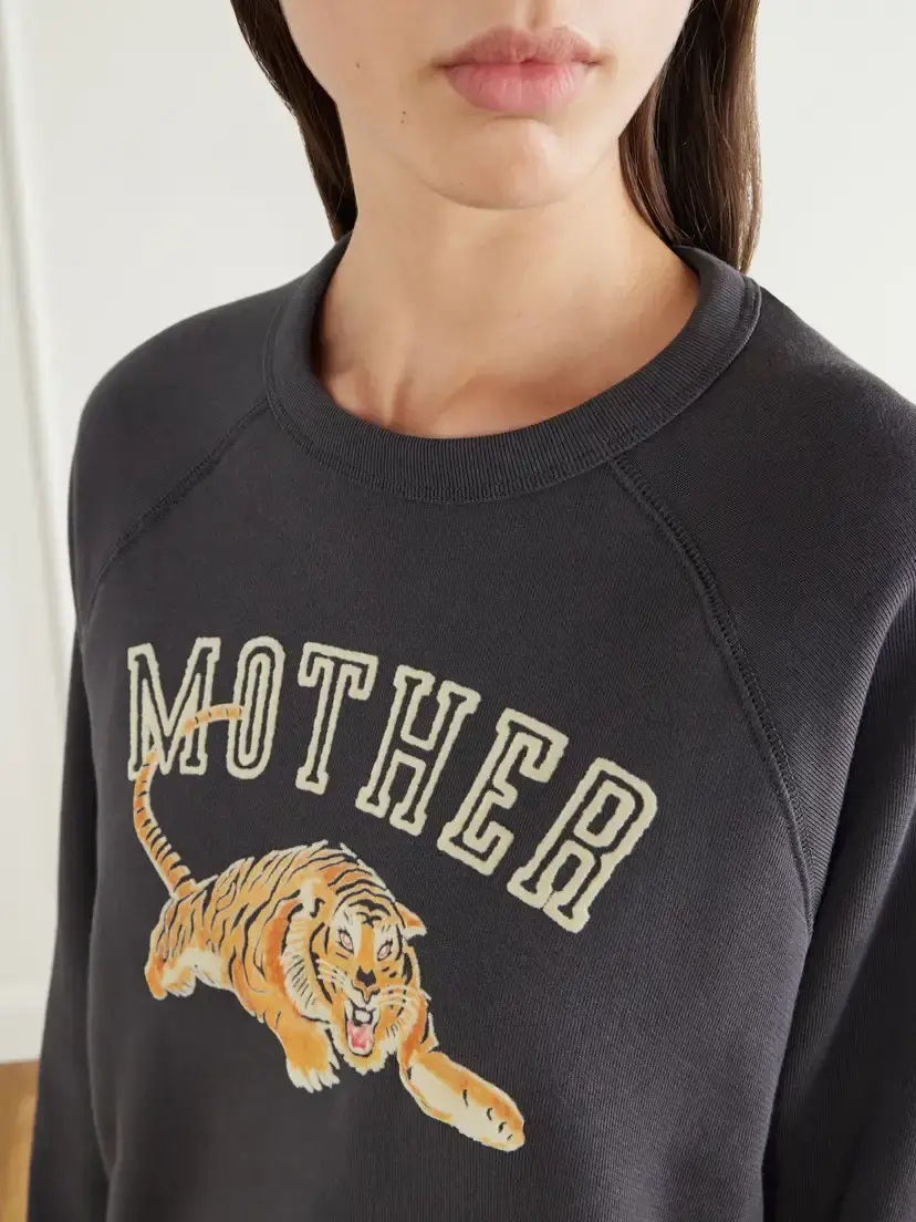Mother The Concert Printed Cotton Sweatshirt | Thumbnail 5