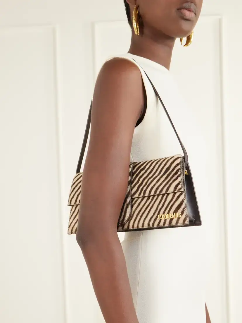 Jacquemus Le Bambino Animal-print Calf Hair Shoulder Bag | Thumbnail 2 Jacquemus Le Bambino Animal-print Calf Hair Shoulder Bag | Thumbnail 2